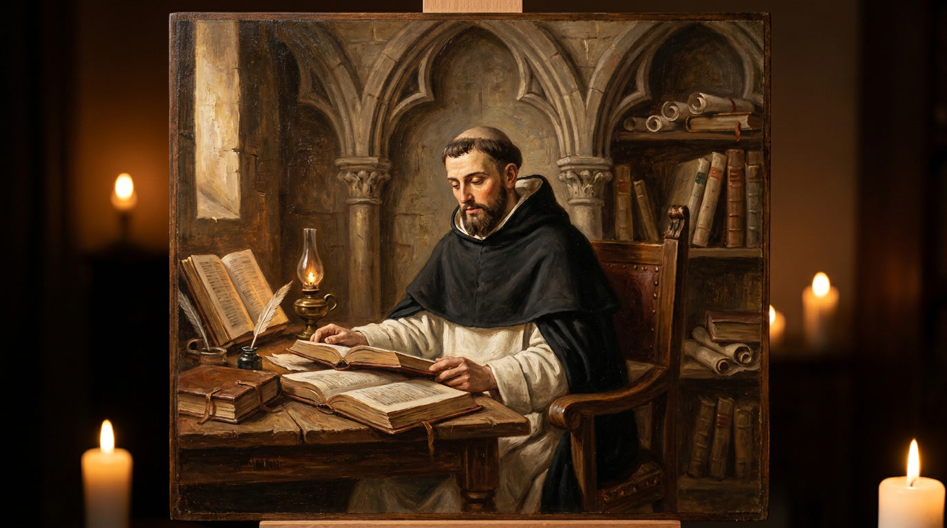 Saint Thomas Aquinas - spiritual wisdom illustration