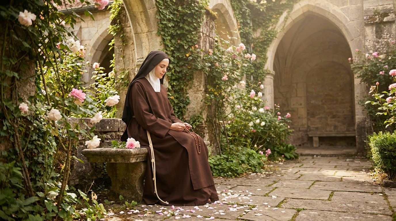 Saint Thérèse of Lisieux - spiritual wisdom illustration