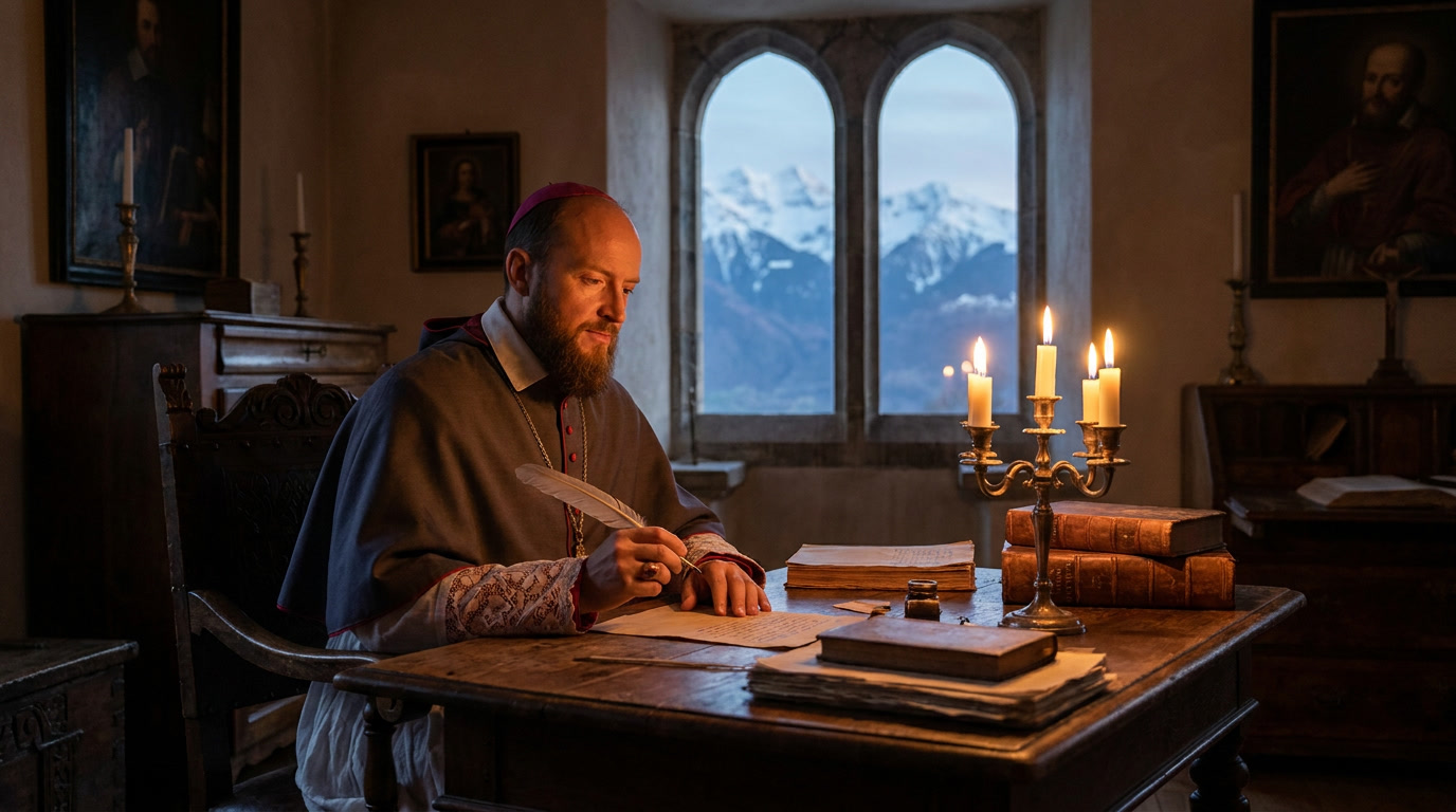St. Francis de Sales - spiritual wisdom illustration