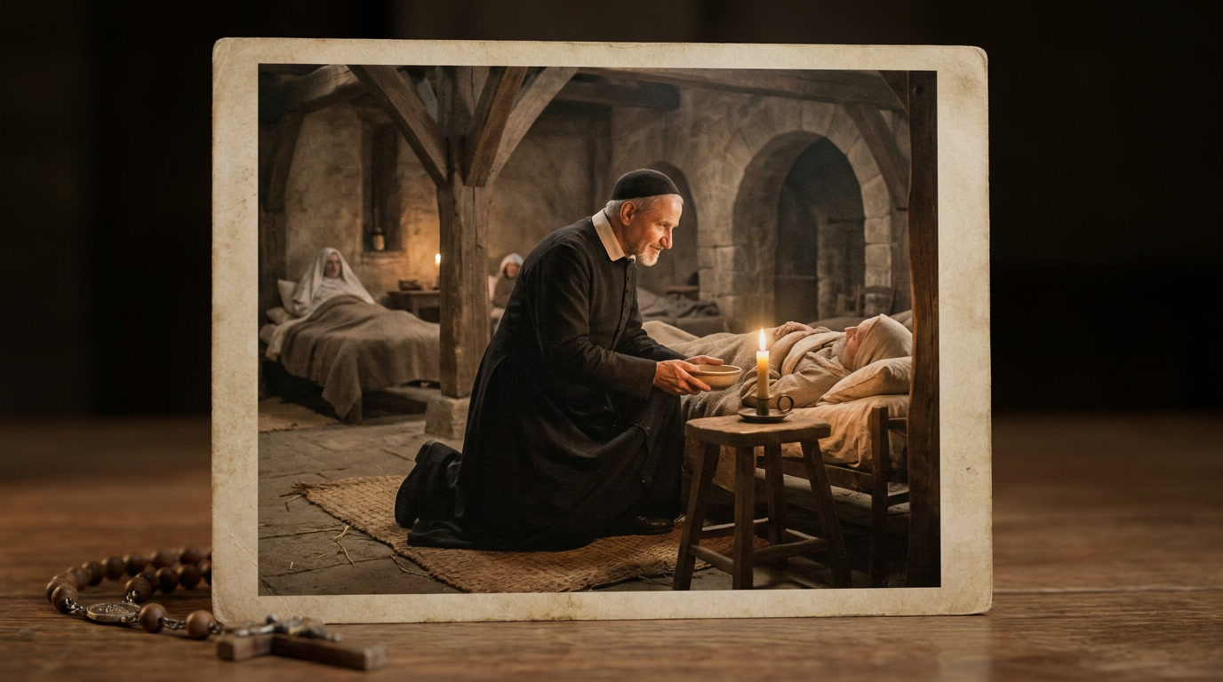 Saint Vincent de Paul - spiritual wisdom illustration