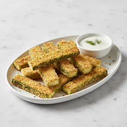 Zucchini Sticks, Lightly Coated And Air-fried