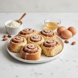 Cinnamon Rolls Made With Almond Flour, Eggs, And A Low-gi Sweetener