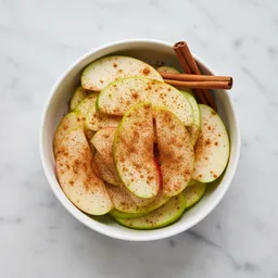 Sliced Fresh Apples With Cinnamon