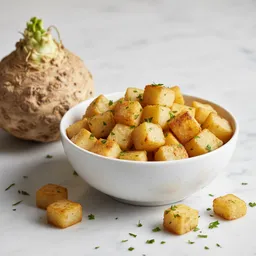 Celeriac (celery Root), Diced And Baked