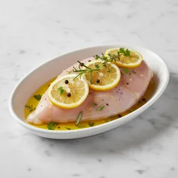 Chicken Breast Baked With Lemon, Herbs, And Olive Oil