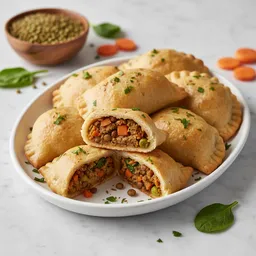 Baked Dumplings With Vegetable And Lentil Filling
