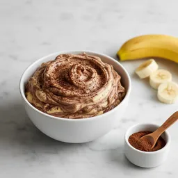 Blended Frozen Bananas With Dark Cocoa Powder