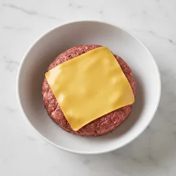 Beef Burger Patty With Cheddar