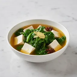 Broth With Tofu And Dark Leafy Greens