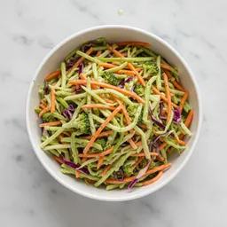 Broccoli Slaw (shredded Broccoli Stems, Carrots, Cabbage, Light Dressing)