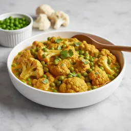 Cauliflower And Green Pea Curry