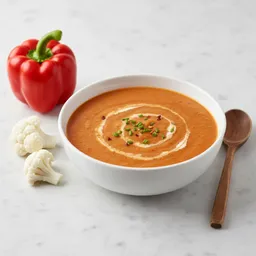 Cauliflower And Red Pepper Soup (pureed)