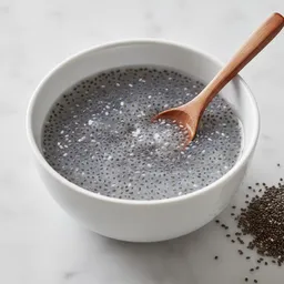 Chia Egg (chia Seeds Mixed With Water)