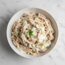 Cooked Chicken Breast Mixed With Plain Greek Yogurt