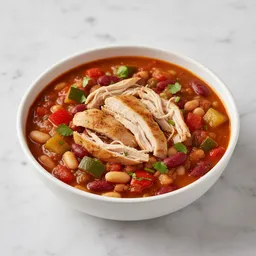 Chili With Skinless Chicken Breast And Mixed Vegetables