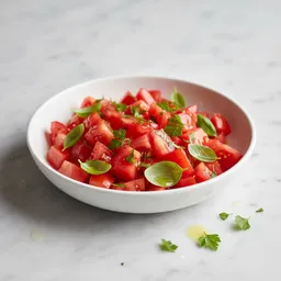 Diced Fresh Tomatoes With Basil, Parsley, And Lemon Juice