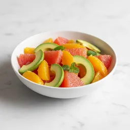Slices Of Orange, Grapefruit, And Avocado Mixed Together