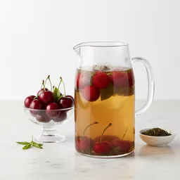 Green Tea Cold-brewed With Cherries (no Added Sugar)
