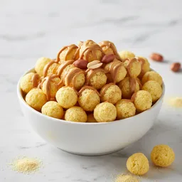 Corn Meal Puffs With Peanut Butter