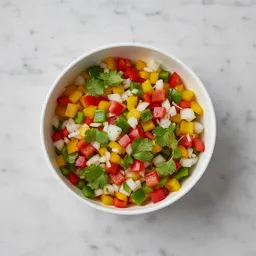 Chopped Bell Peppers, Onions, And Cilantro Blend