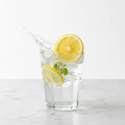 Water With A Splash Of Fresh Lemon