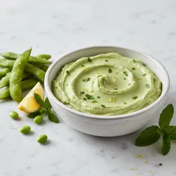 Edamame Spread (pureed Edamame, Lemon Juice, Herbs)
