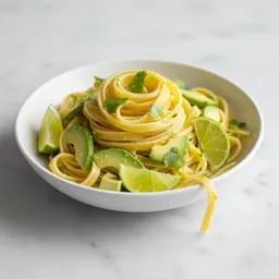 Egg Pasta With Avocado And Lime