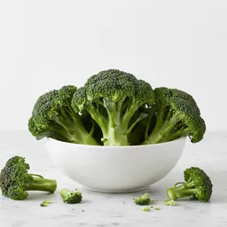 Whole, Unprocessed Broccoli Florets And Stems