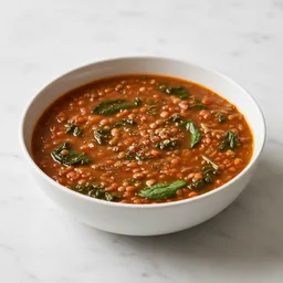 Lentil Stew With Spinach Or Kale, Minimal Salt