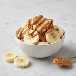 Frozen Banana Slices With Natural Peanut Butter