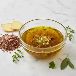 Flaxseed Oil Vinaigrette With Ginger, Vinegar, And Herbs
