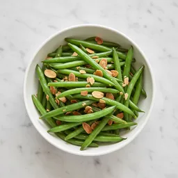 Steamed Green Beans With Toasted Almonds