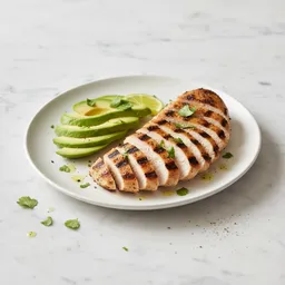 Grilled Chicken Breast With Fresh Avocado Slices