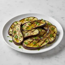 Grilled Eggplant Slices With Olive Oil And Herbs