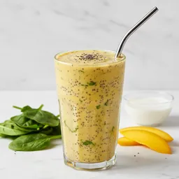 Mango Spinach Chia Smoothie (with Water Or Unsweetened Almond Milk)