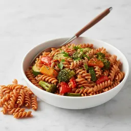 Lentil Pasta With Cooked Vegetables