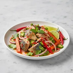 Spicy Salad With Mackerel