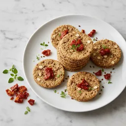 Multigrain Crackers With Red Pepper And Herbs