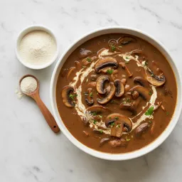 Vegetarian Mushroom Gravy (with Oat Fiber Or Chickpea Flour)