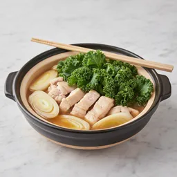 Negima Nabe With Added Spinach Or Kale