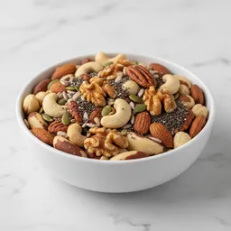 Mixed Raw Or Roasted Unsalted Nuts And Seeds