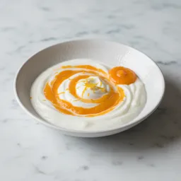 Orange Puree With Yogurt