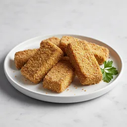 Baked Breaded Tofu Slices (whole Grain Or Nut Meal)