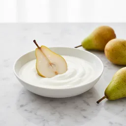 Pear With Natural Yogurt