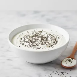 Natural Skyr Without Sugar With Chia Seeds