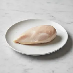 Chicken Breast Cooked Gently In Water Without Added Salt
