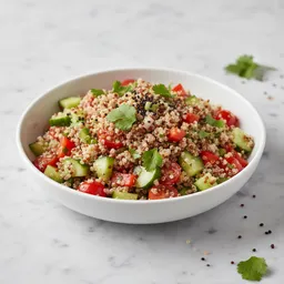 Quinoa And Vegetable Salad With Light Dressing