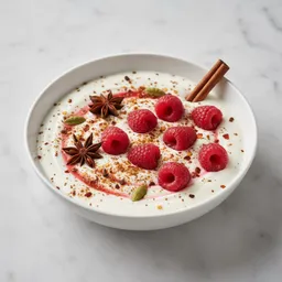 Yogurt Sauce With Raspberries And Spices