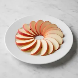 Uncooked Apple Slices With Skin