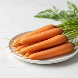 Unprocessed Carrots, Fresh And Uncooked